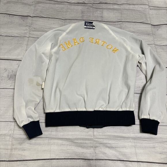 VTG NASCO Notre Dame Fighting Irish Mens Large? Satin Varsity Jacket Please Read - Picture 8 of 11